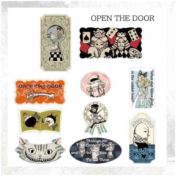 不思議なアリス ミニステッカー フレークシール缶 | cinemacollection | 詳細画像2 