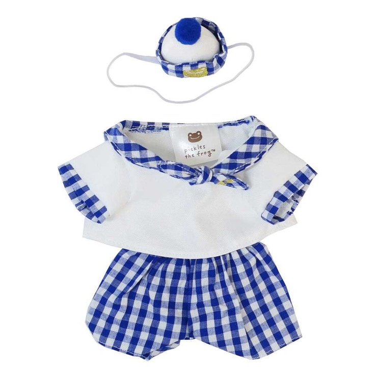 かえるのピクルス ぬいぐるみ用小物 ギンガムセーラー | cinemacollection | 詳細画像1 