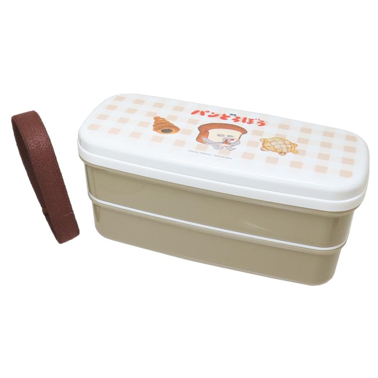 パンどろぼう お弁当箱 スリム2段ランチボックス[品番