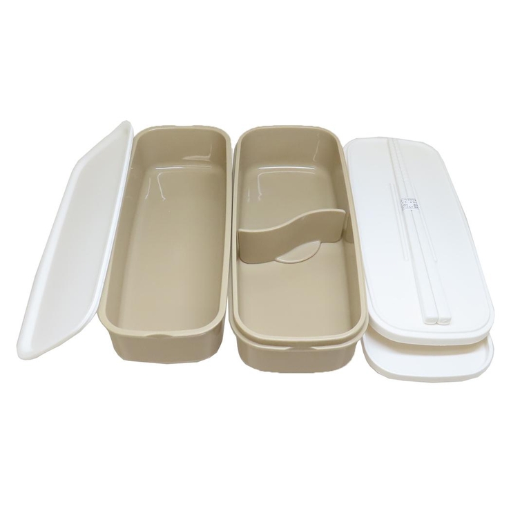 パンどろぼう お弁当箱 スリム2段ランチボックス[品番