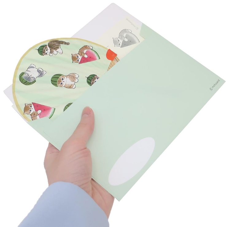 モフサンド グリーティングカード 竹うちわ | cinemacollection | 詳細画像3 