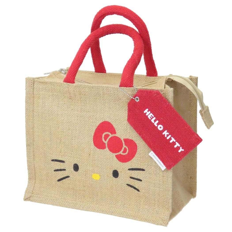 ハローキティ ランチトート ジッパージュートバッグS[品番