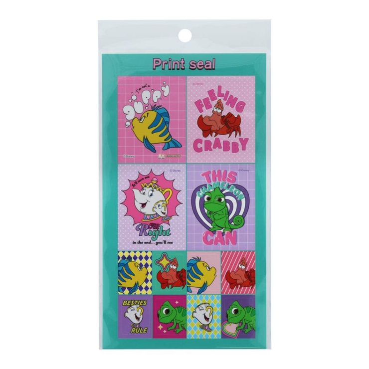 ディズニーキャラクター シールシート プリントシール風シール[品番