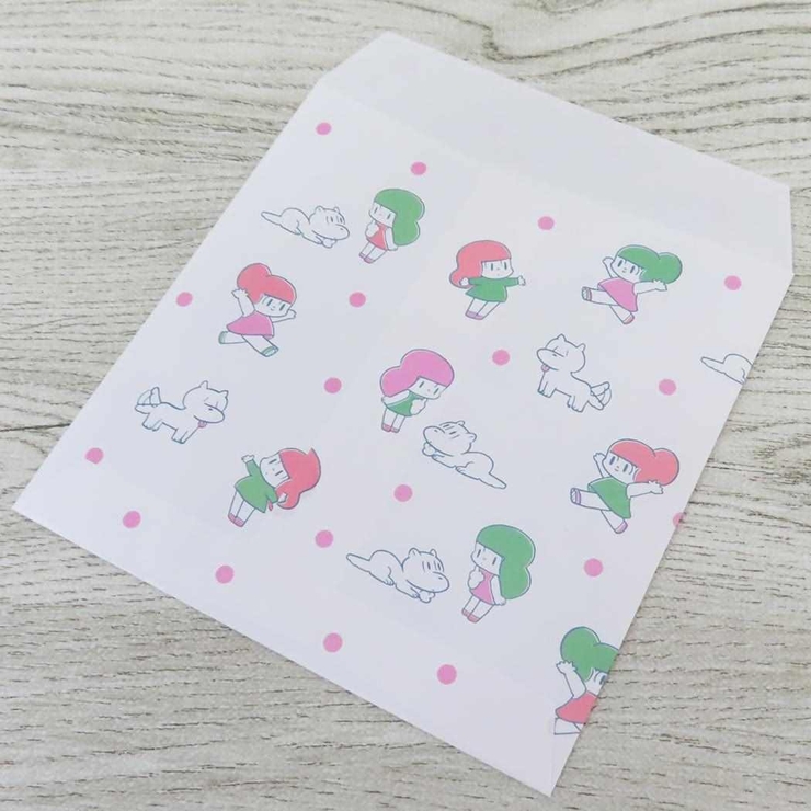 マムアン 封筒 平袋 ドット フロンティア おすそ分け袋 かわいい