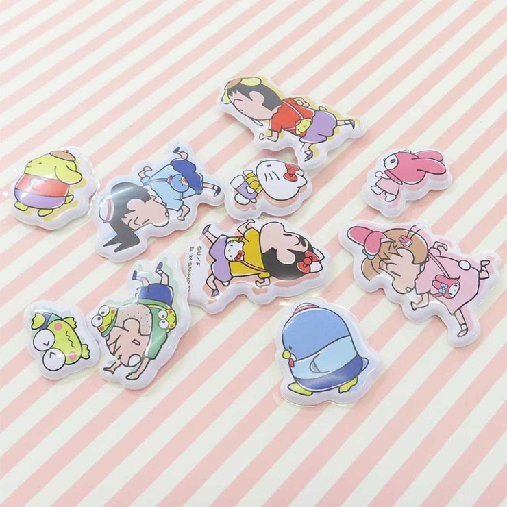 クレヨンしんちゃんxサンリオキャラクターズ フレークシール