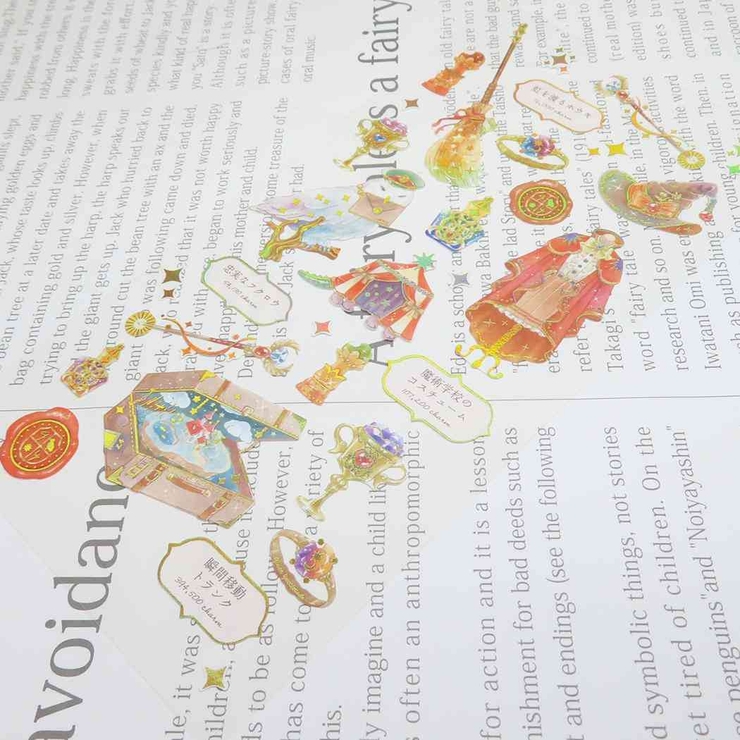 新品　夢幻之季シリーズ　和紙ステッカー　シール　8種　400枚 g-humming_951101