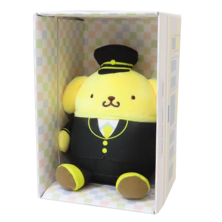 ポムポムプリン プラッシュドール 電車BOX付ぬいぐるみマスコット | cinemacollection | 詳細画像3 