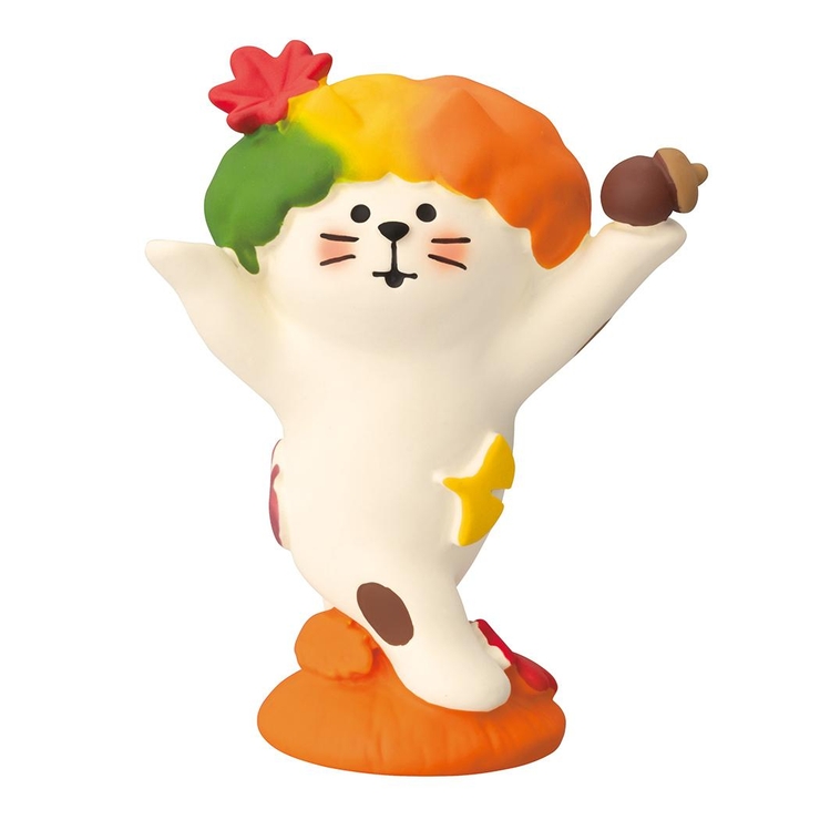 concombre マスコット 紅葉おどり猫[品番:BREW0144306 concombre マスコット 紅葉おどり猫[品番:BREW0144306