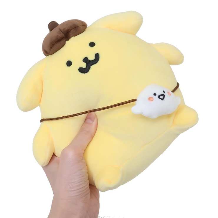 お文具といっしょ　ポムポムプリン　ぬいぐるみ お文具といっしょ ポムポムプリン×お文具といっしょ フラット