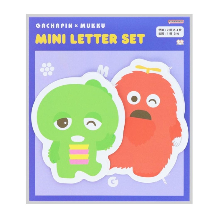 ガチャピン＆ムック 手紙セット ダイカットミニレター | cinemacollection | 詳細画像1 