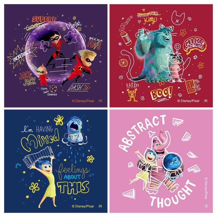 即発送 ディズニー ピクサー ドロップシール 7種セット まとめ売り