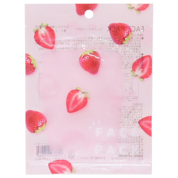 クリアフェイスパック シート状保湿パック STRAWBERRY | cinemacollection【KIDS】 | 詳細画像1 