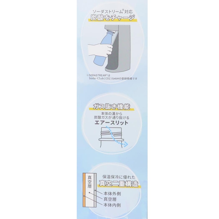 モフサンド 保温保冷水筒 炭酸ボトル | cinemacollection | 詳細画像6 