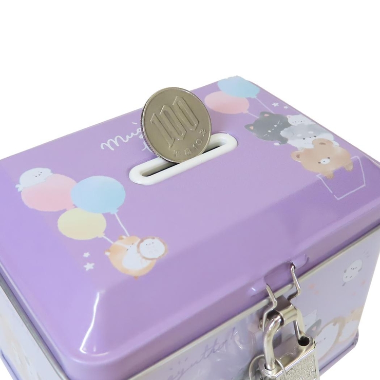 貯金箱 カギ付き缶バンク むぎゅっとふれんず | cinemacollection | 詳細画像4 