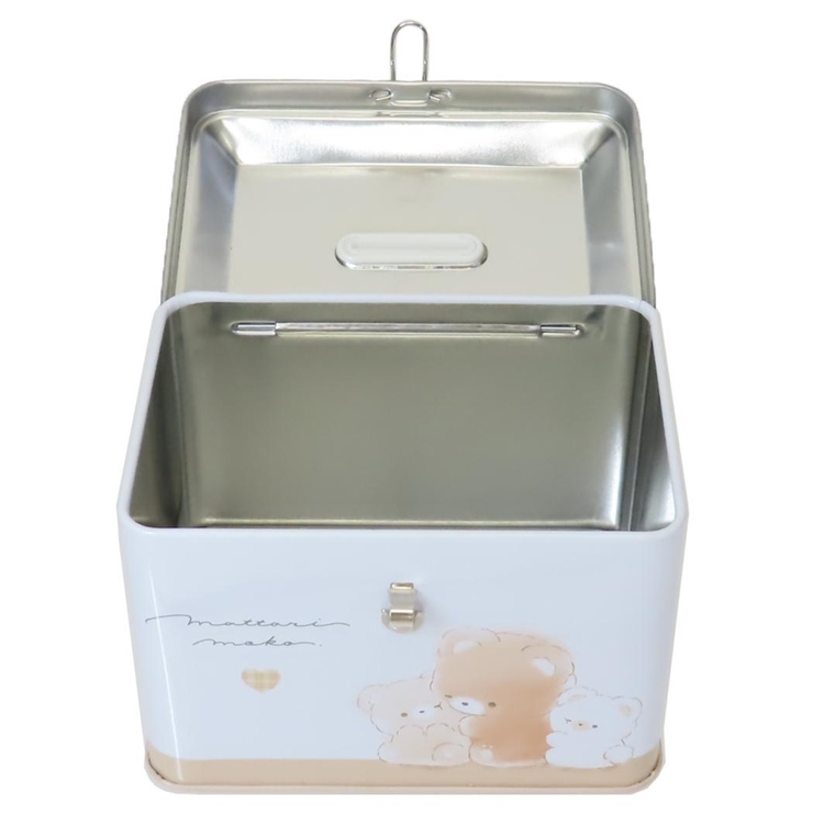 貯金箱 カギ付き缶バンク まったりもこ クーリア プレゼント かわいい