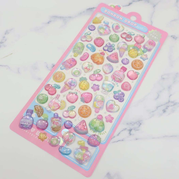 シールシート ボンボンドロップシール ふるーつボンボン[品番