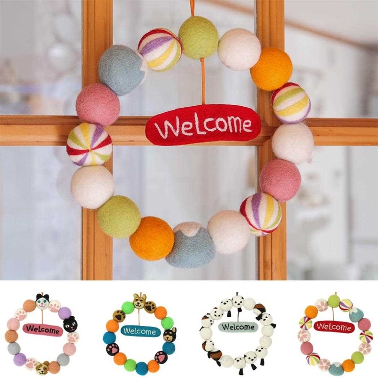 アニマルグッズ インテリア雑貨 フェルトリース | cinemacollection | 詳細画像2 