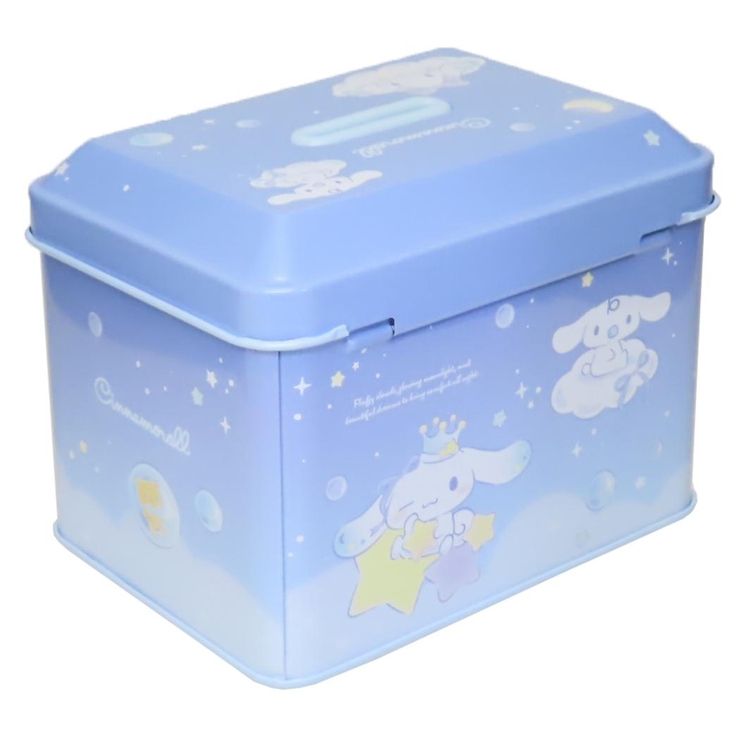 シナモロール 貯金箱 カギ付き缶バンク[品番：BREW0159533