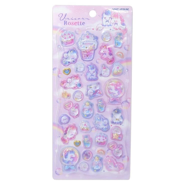 シールシート プチドロップシール ユニコーンロゼット[品番