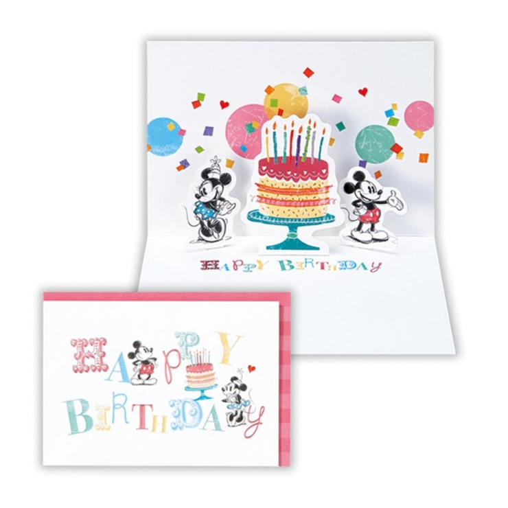ミッキー＆ミニー グリーティングカード 誕生お祝い | cinemacollection | 詳細画像1 