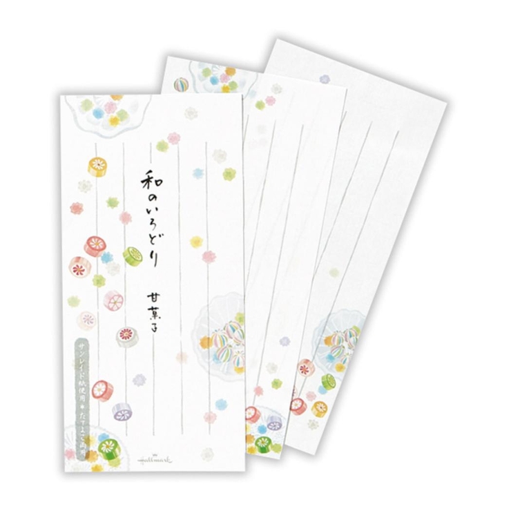 便箋 一筆箋 和のいろどり甘菓子2 日本ホールマーク 便せん おしゃれ グッズ | cinemacollection | 詳細画像1 