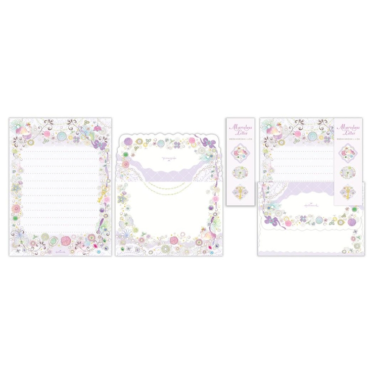 手紙セット レターセット マーベラスパープルジュエリー | cinemacollection | 詳細画像2 