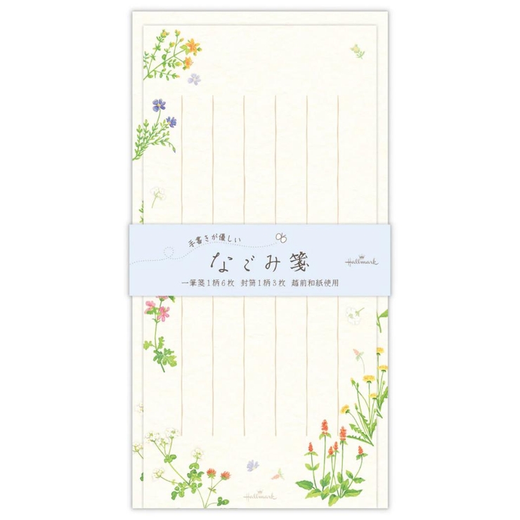 レターセット 一筆箋＆封筒セット なごみ箋野の草花 | cinemacollection | 詳細画像1 