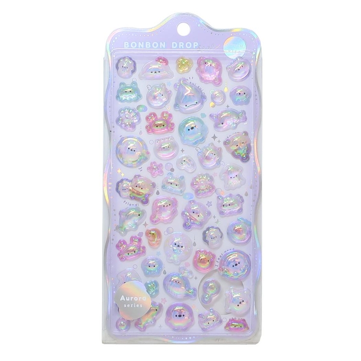 シールシート ボンボンドロップシール オーロラ[品番：BREW0162934