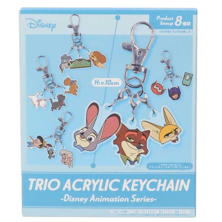 ディズニーキャラクター キーリング トリオアクリルキーホルダー[品番
