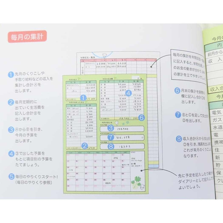 てるてる天使 ハウスキーピングブック B5家計簿 | cinemacollection | 詳細画像6 