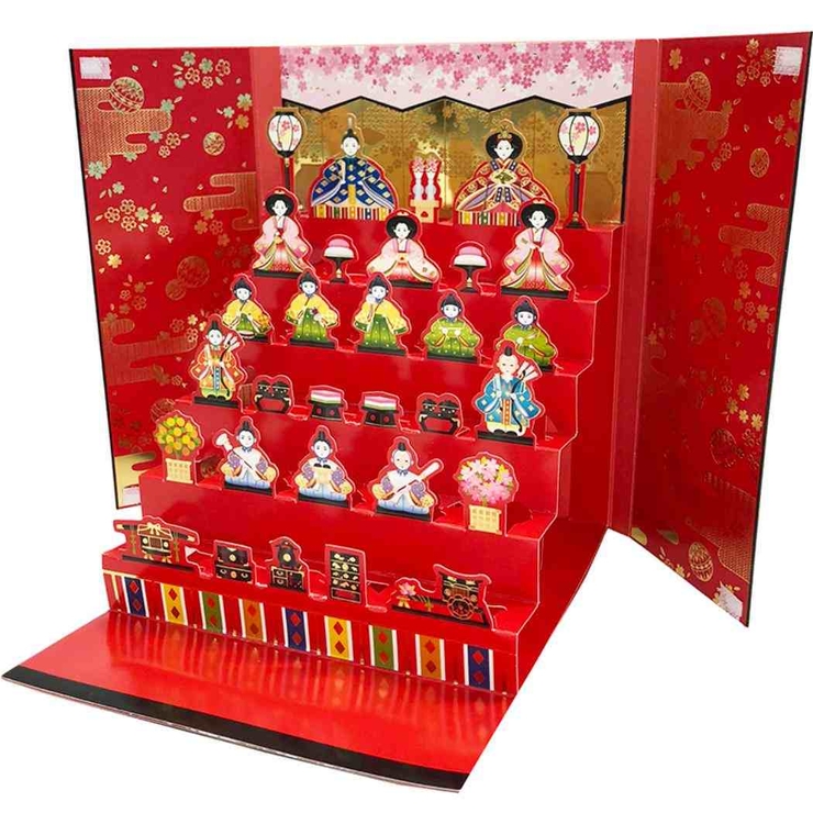 ひなまつり グリーティングカード 立体カード | cinemacollection | 詳細画像3 