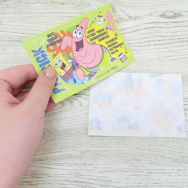スポンジボブ 手渡し手紙セット ダイカットミニレター[品番