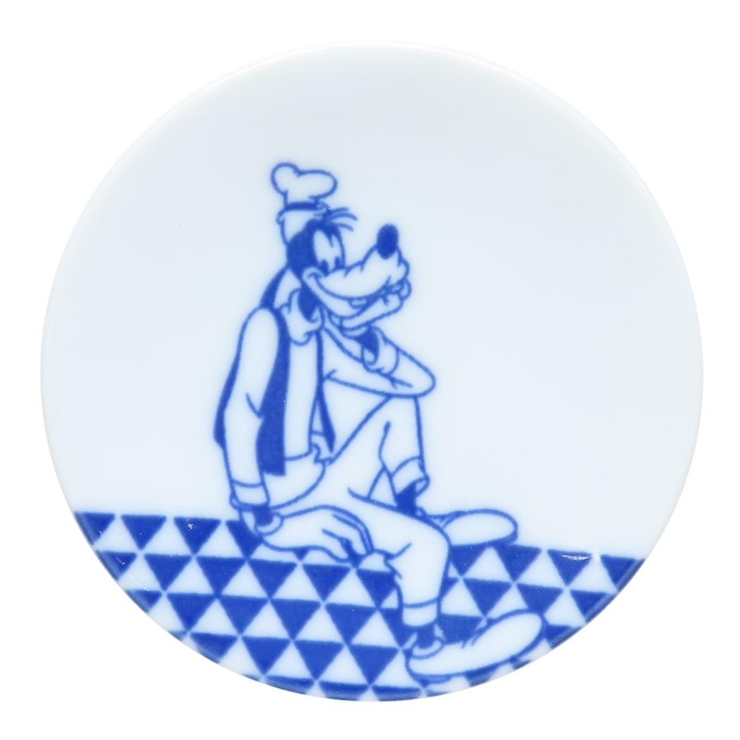 グーフィー 小皿 豆皿 ディズニー 三郷陶器 小粋染付 キャラクター グッズ  | cinemacollection | 詳細画像1 