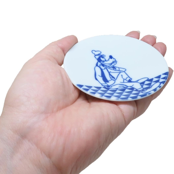 グーフィー 小皿 豆皿 ディズニー 三郷陶器 小粋染付 キャラクター グッズ  | cinemacollection | 詳細画像2 