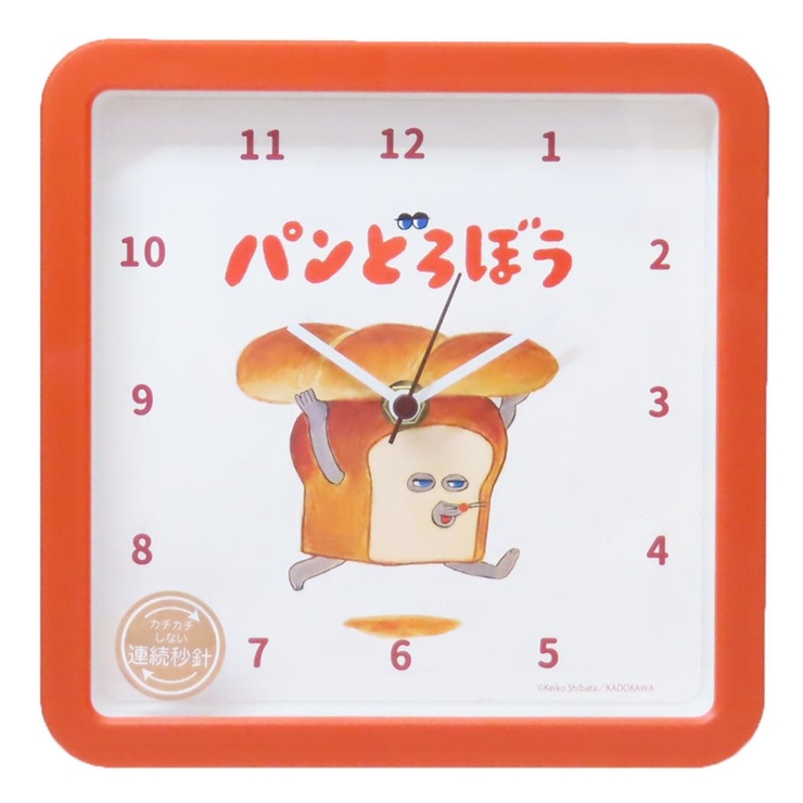 パンどろぼう 壁掛け時計 スクエアウォールクロック[品番：BREW0175714