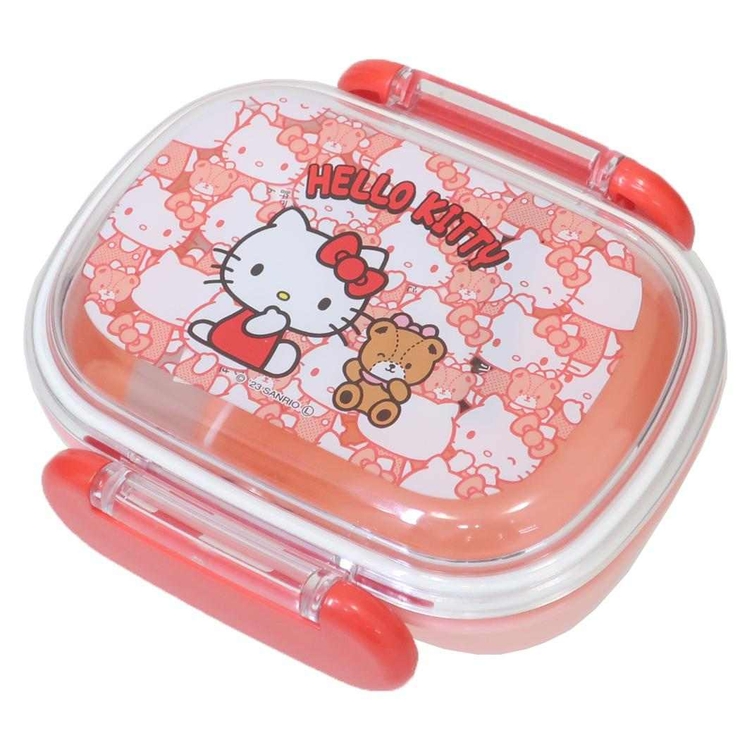 ハローキティ お弁当箱 抗菌食洗器対応ふわっとフタタイトランチボックス | cinemacollection | 詳細画像1 