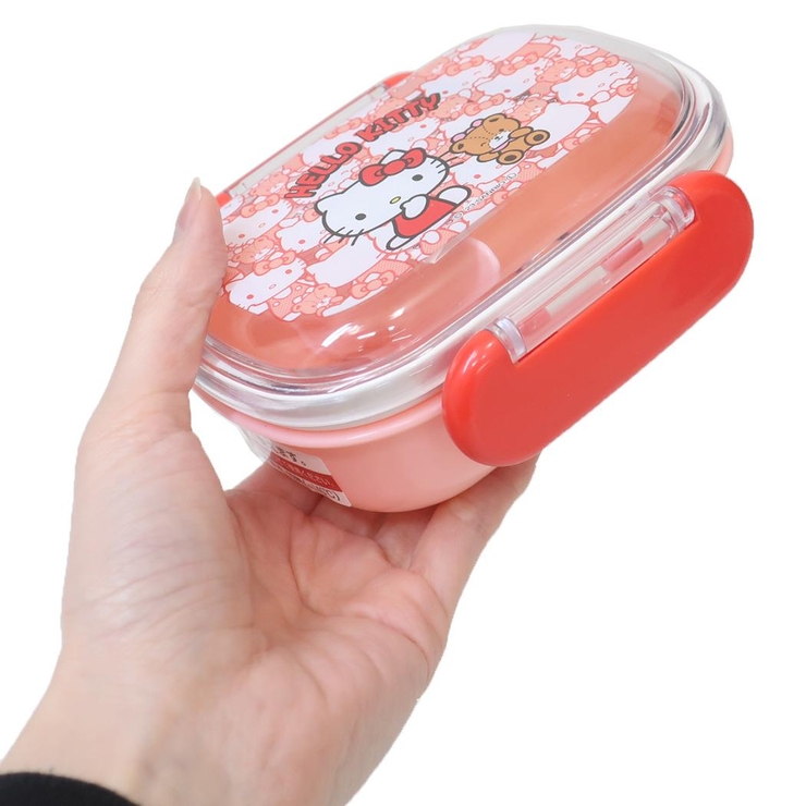 ハローキティ お弁当箱 抗菌食洗器対応ふわっとフタタイトランチボックス | cinemacollection | 詳細画像4 