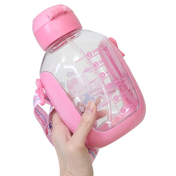 ハローキティ 水筒 ワンプッシュストローボトル[品番 ハローキティ 水筒 ワンプッシュストローボトル[品番