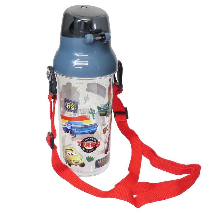 カーズ 水筒 直飲みプラ製ワンタッチクリアボトル[品番