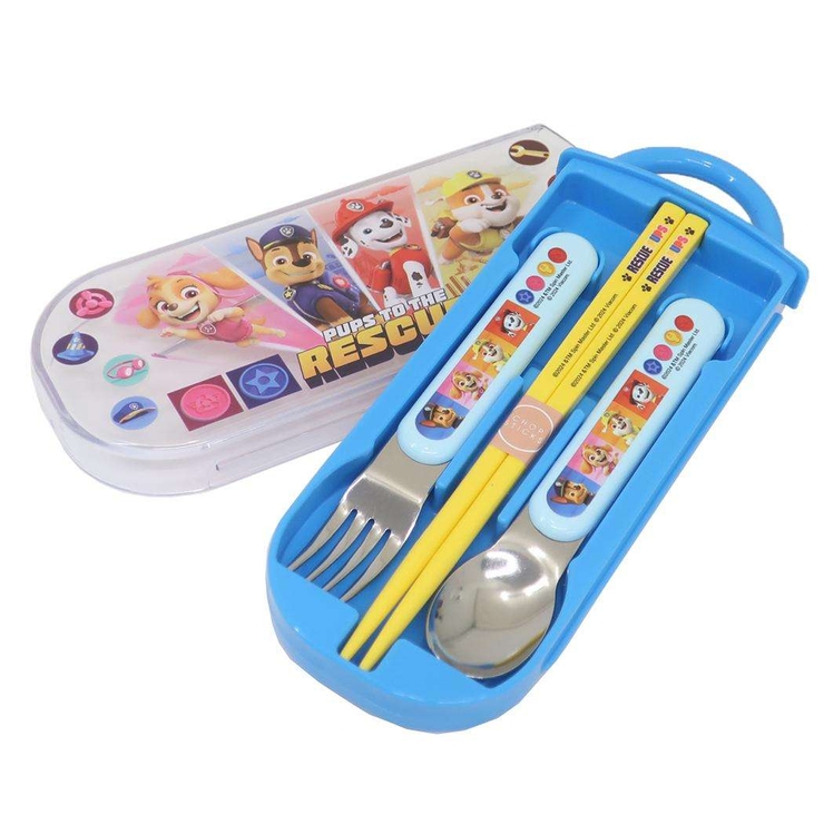 パウパトロール カトラリーセット 抗菌食洗対応スライドトリオセット | cinemacollection | 詳細画像2 