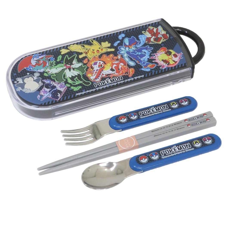 ポケットモンスター カトラリーセット 抗菌食洗対応スライドトリオセット | cinemacollection | 詳細画像1 