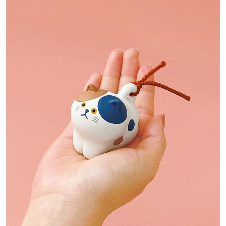 インテリア雑貨 にゃん福土鈴 ミケ ねこ デコレ 置物 かわいい
