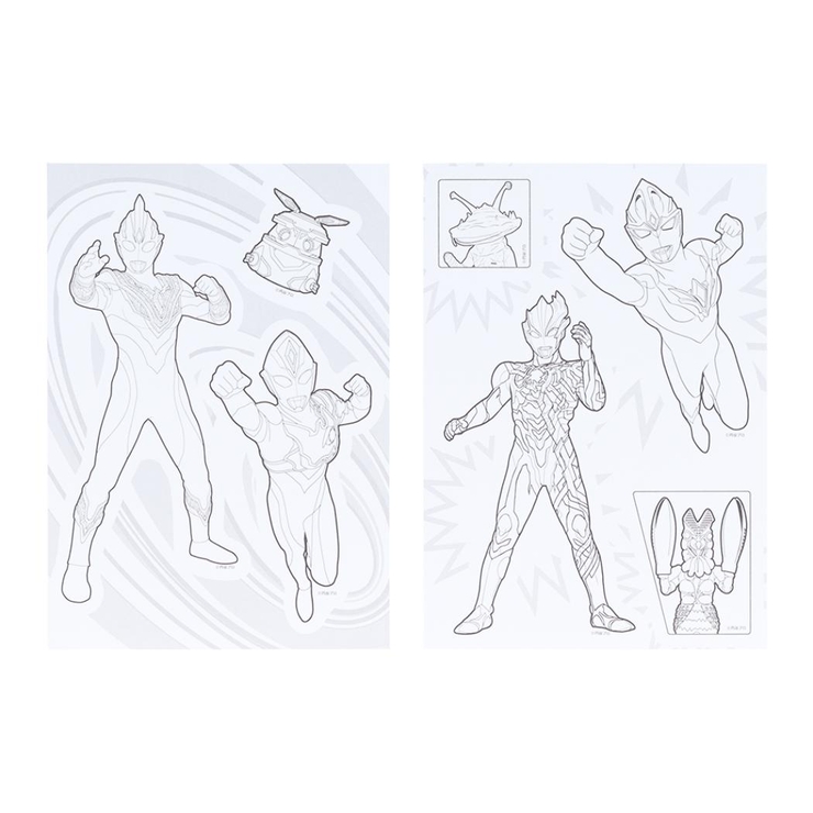 ウルトラヒーローズ 塗り絵 ぬりえdeシール | cinemacollection | 詳細画像2 