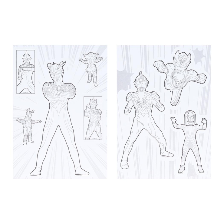 ウルトラヒーローズ 塗り絵 ぬりえdeシール | cinemacollection | 詳細画像3 
