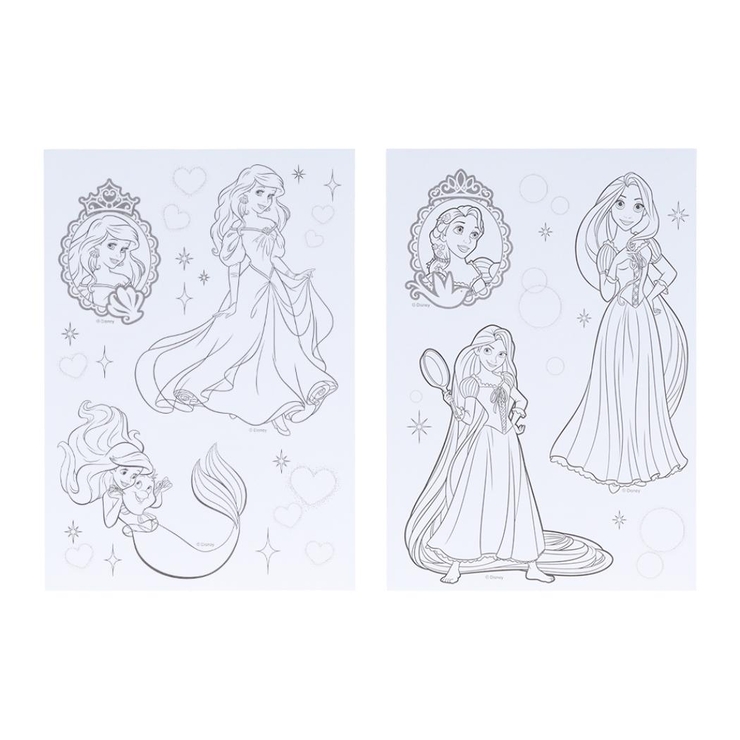 ディズニープリンセス 塗り絵 ぬりえdeシール | cinemacollection | 詳細画像2 