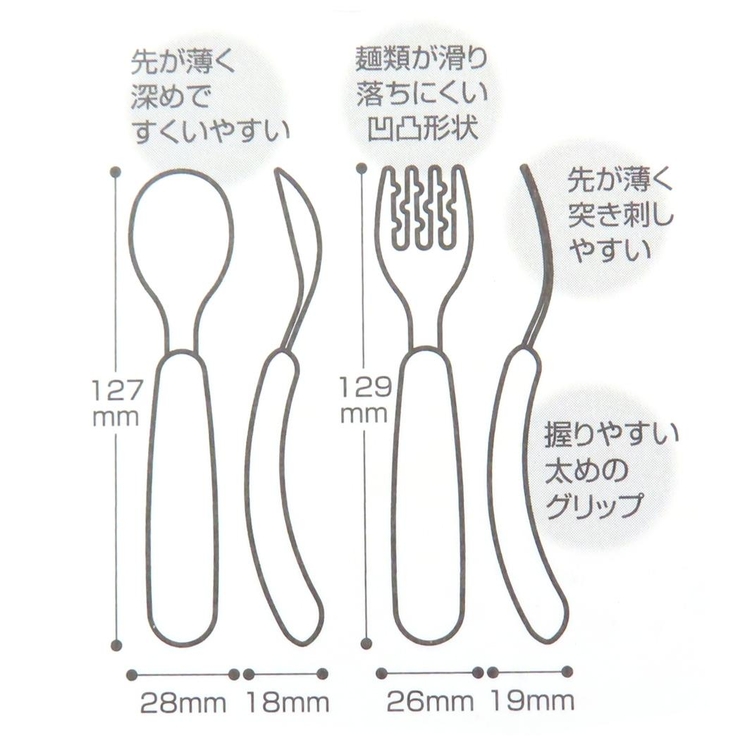 はらぺこあおむし ステンレススプーン＆フォーク 食洗機対応ステンレス製スプーン＆… | cinemacollection【KIDS】 | 詳細画像3 
