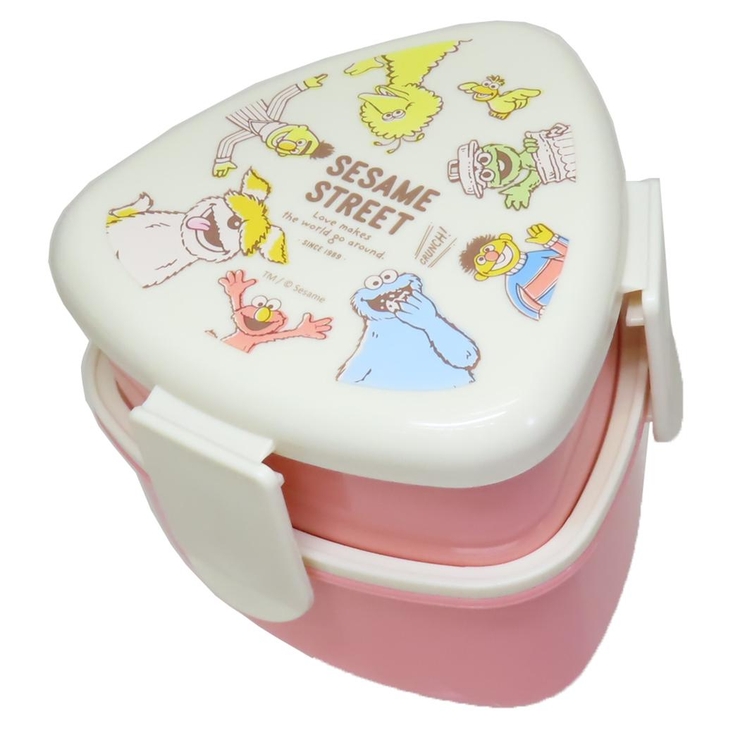 セサミストリート お弁当箱 抗菌三角おにぎり用ランチボックス2段 | cinemacollection | 詳細画像1 