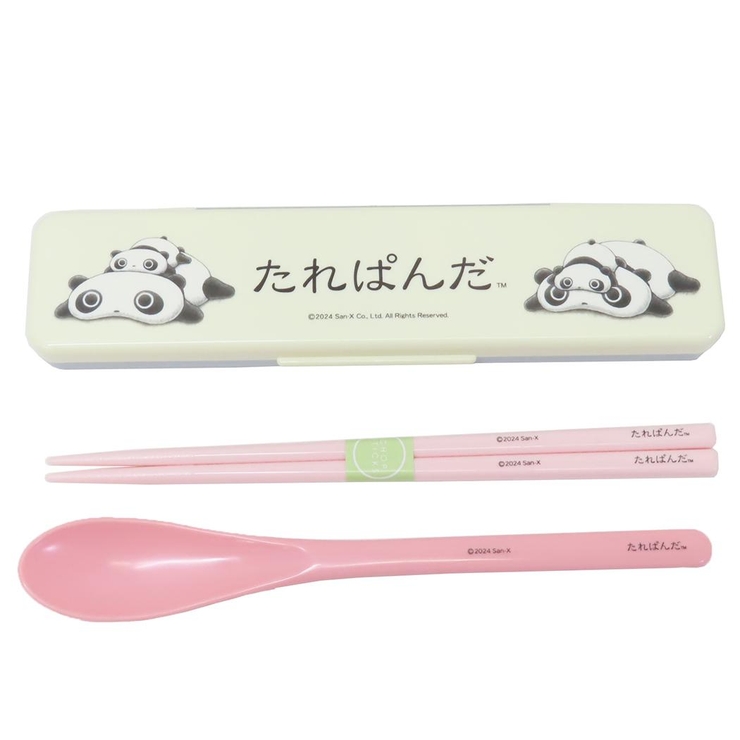たれぱんだ お箸＆スプーンセット 抗菌音の鳴らないコンビセット | cinemacollection【KIDS】 | 詳細画像1 