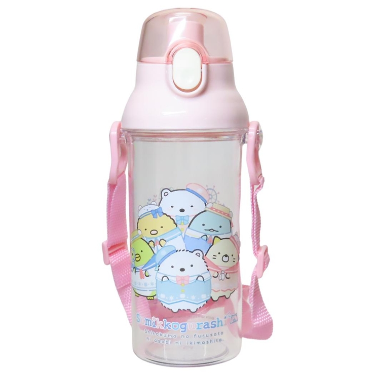 すみっコぐらし 水筒 食洗器対応直飲プラ製ワンタッチクリアボトル | cinemacollection【KIDS】 | 詳細画像1 