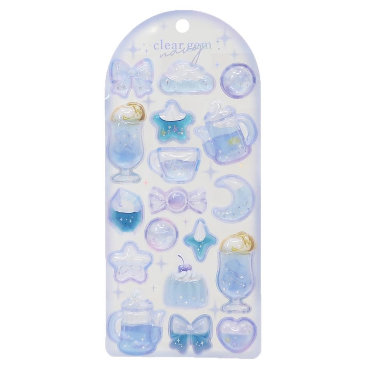 シールシート クリアジェムステッカー ネイビー[品番：BREW0178587